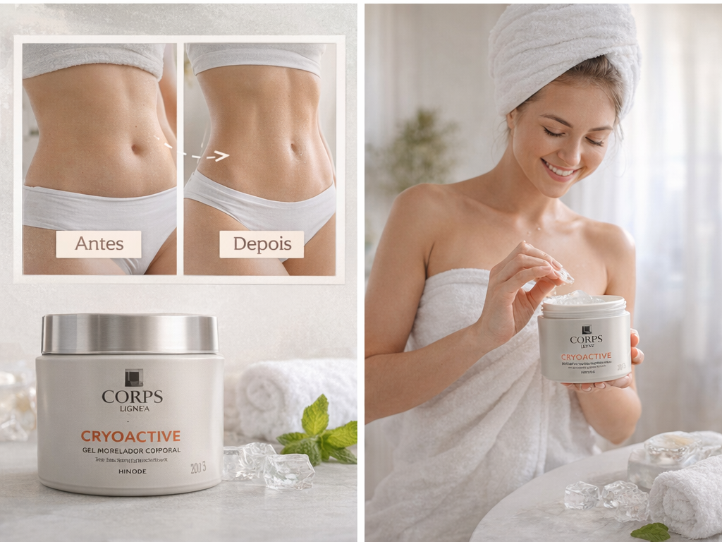 Autocuidado corporal com gel refrescante